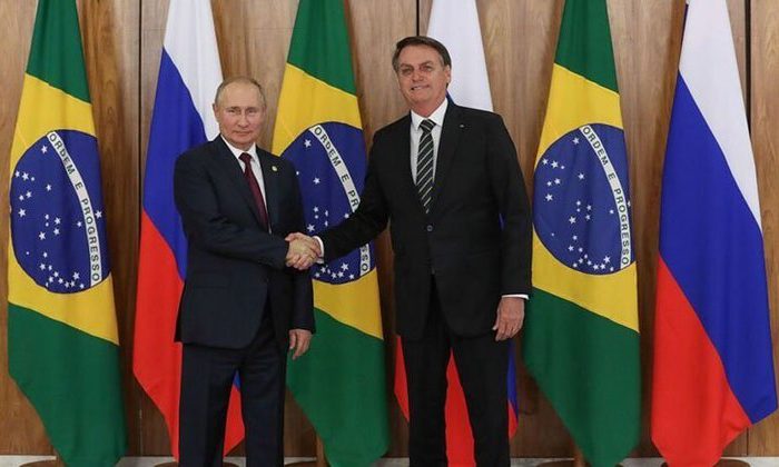 Putin e Bolsonaro, durante visita do presidente brasileiro à Rússia ALAN SANTOS/PRESIDÊNCIA DA REPÚBLICA