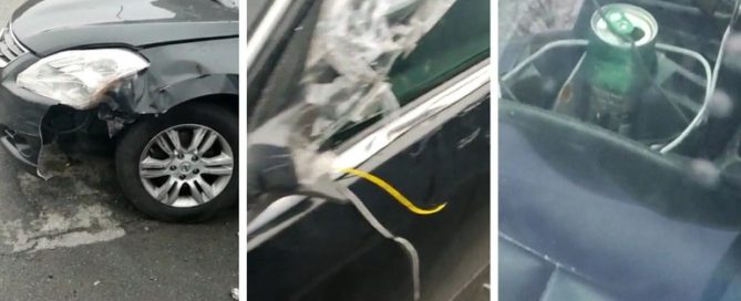 Veículo apreendido tinha marcas do atropelamento e uma bebida em seu interior DIVULGAÇÃO