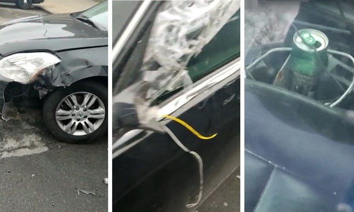 Veículo apreendido tinha marcas do atropelamento e uma bebida em seu interior DIVULGAÇÃO