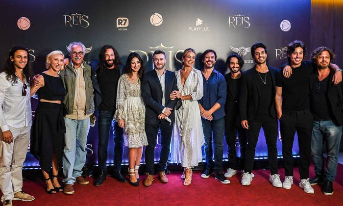 Equipe e elenco de 'Reis' se reuniram em São Paulo para contar as novidades da superprodução EDU GARCIA/R7
