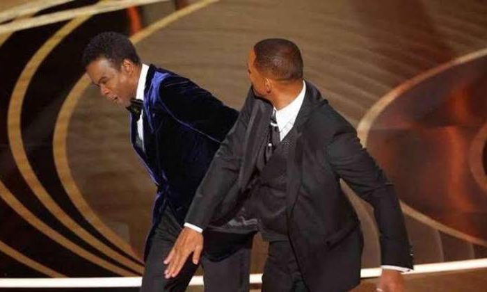 Will Smith deu tapa em Chris Rock ao vivo REPRODUÇÃO