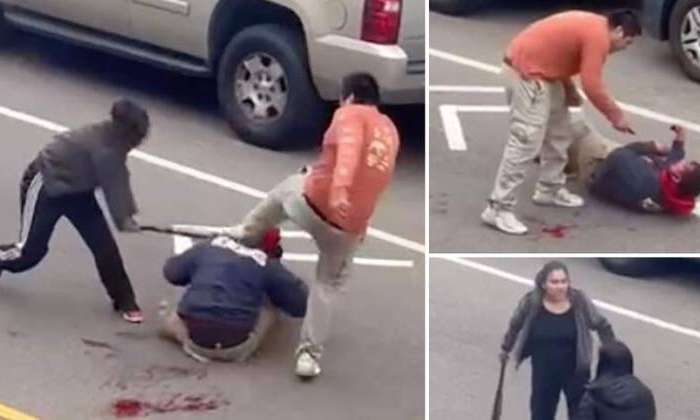 A vítima tomou 5 facadas, além de chutes e socos REPODUÇÃO/TWITTER/@NYPOST