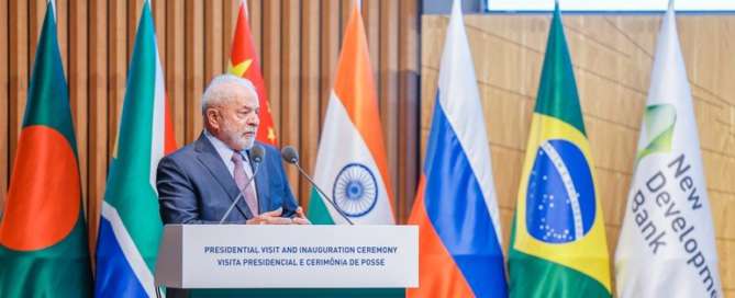 O presidente Luiz Inácio Lula da Silva (PT) durante agenda do NDB, em Xangai, na China RICARDO STUCKERT / PR - 13/04/2023